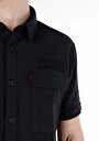 thumb-Показати інформацію про Сорочка З Коротким Рукавом Чоловіча Чорна  Cl1067593
