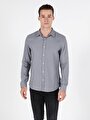 thumb-Показати інформацію про Сорочка З Довгим Рукавом Чоловіча Сіра  Cl1051397