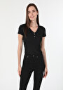 thumb-Показати інформацію про Футболка З Коротким Рукавом Жіноча Чорна  Cl1060447