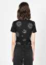 thumb-Показати інформацію про Футболка З Коротким Рукавом Жіноча Чорна  Cl1059795