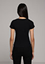 thumb-Показати інформацію про Футболка З Коротким Рукавом Жіноча Чорна  Cl1074441