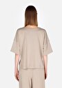 thumb-Показати інформацію про Блуза З Коротким Рукавом Жіночий Бежева  Cl1073031