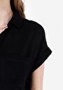 thumb-Показати інформацію про Сорочка З Коротким Рукавом Жіноча Чорна  Cl1068934
