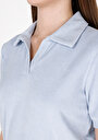 thumb-Показати інформацію про Поло З Коротким Рукавом Жіноче Блакитне  Cl1073179