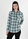 thumb-Показати інформацію про Сорочка З Довгим Рукавом Жіноча Зелена  Cl1060881
