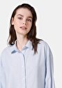 thumb-Показати інформацію про Сорочка З Довгим Рукавом Жіноча Блакитна  Cl1065662