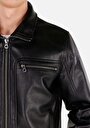 thumb-Показати інформацію про Куртка З Еко-шкіри Чоловіча Чорна  Cl1071012