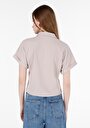 thumb-Показати інформацію про Футболка З Коротким Рукавом Жіноча Бежева  Cl1069147