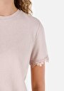 thumb-Показати інформацію про Футболка З Коротким Рукавом Жіноча Бежева  Cl1069396