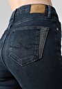 thumb-Показати інформацію про 703 Carla Джинси Жіночі Блакитні Вузького Крою Cl1063467