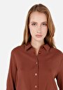 thumb-Показати інформацію про Сорочка З Довгим Рукавом Жіноча Коричнева  Cl1070313