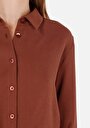 thumb-Показати інформацію про Сорочка З Довгим Рукавом Жіноча Коричнева  Cl1070313