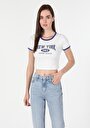 thumb-Показати інформацію про Футболка З Коротким Рукавом Жіноча Біла  Cl1060174