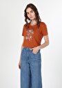 thumb-Показати інформацію про Футболка З Коротким Рукавом Жіноча Помаранчева  Cl1060205
