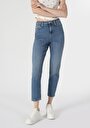 thumb-Показати інформацію про 891 Maya Джинси Жіночі Блакитні Вузького Крою Cl1063493