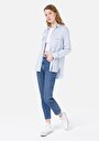 thumb-Показати інформацію про Сорочка З Довгим Рукавом Жіноча Блакитна  Cl1053348