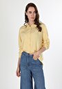 thumb-Показати інформацію про Сорочка З Довгим Рукавом Жіноча Жовта  Cl1053418