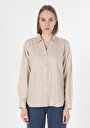 thumb-Показати інформацію про Сорочка З Довгим Рукавом Жіноча Бежева  Cl1060252