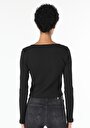 thumb-Показати інформацію про Футболка З Довгим Рукавом Жіноча Чорна  Cl1060272