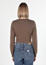 thumb-Показати інформацію про Футболка З Довгим Рукавом Жіноча Коричнева  Cl1060595