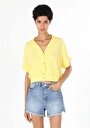 thumb-Показати інформацію про Сорочка З Коротким Рукавом Жіноча Жовта  Cl1058751