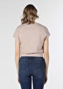 thumb-Показати інформацію про Футболка З Коротким Рукавом Жіноча Бежева  Cl1059053