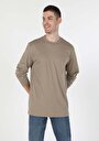 thumb-Показати інформацію про Футболка З Довгим Рукавом Чоловіча Бежева  Cl1059666