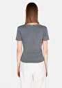thumb-Показати інформацію про Блуза З Коротким Рукавом Жіночий Антрацит  Cl1073924