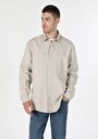 thumb-Показати інформацію про Сорочка З Довгим Рукавом Чоловіча Бежева  Cl1059808