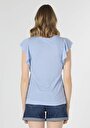 thumb-Показати інформацію про Футболка З Коротким Рукавом Жіноча Блакитна  Cl1054378