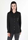 thumb-Показати інформацію про Сорочка З Довгим Рукавом Жіноча Чорна  Cl1060145