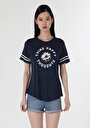 thumb-Показати інформацію про Футболка З Коротким Рукавом Жіноча Синя  Cl1058135