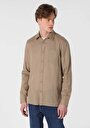 thumb-Показати інформацію про Сорочка З Довгим Рукавом Чоловіча Бежева  Cl1062133