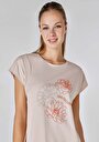 thumb-Показати інформацію про Футболка З Коротким Рукавом Жіноча Бежева  Cl1063241