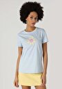 thumb-Показати інформацію про Футболка З Коротким Рукавом Жіноча Блакитна  Cl1063254