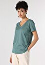 thumb-Показати інформацію про Футболка З Коротким Рукавом Жіноча Зелена  Cl1063419