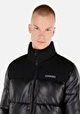 thumb-Показати інформацію про Куртка З Еко-шкіри Чоловіча Чорна  Cl1065806