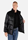thumb-Показати інформацію про Куртка З Еко-шкіри Чоловіча Чорна  Cl1065806
