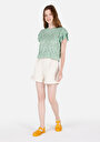 thumb-Показати інформацію про Футболка З Коротким Рукавом Жіноча Зелена  Cl1067995
