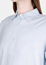 thumb-Показати інформацію про Сорочка З Довгим Рукавом Жіноча Блакитна  Cl1068538