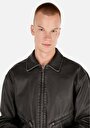 thumb-Показати інформацію про Куртка З Еко-шкіри Чоловіча Чорна  Cl1069916
