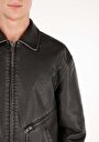 thumb-Показати інформацію про Куртка З Еко-шкіри Чоловіча Чорна  Cl1069916