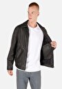 thumb-Показати інформацію про Куртка З Еко-шкіри Чоловіча Чорна  Cl1069916
