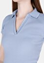 thumb-Показати інформацію про Поло З Коротким Рукавом Жіноче Блакитне  Cl1073698