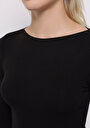 thumb-Показати інформацію про Футболка З Довгим Рукавом Жіноча Чорна  Cl1070957
