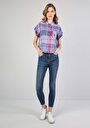 thumb-Показати інформацію про Сорочка З Коротким Рукавом Жіноча Блакитна  Cl1042213