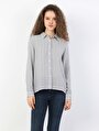thumb-Показати інформацію про Сорочка З Довгим Рукавом Жіноча Сіра  Cl1047966