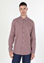 thumb-Показати інформацію про Сорочка З Довгим Рукавом Чоловіча Бордова  Cl1044227
