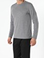 thumb-Показати інформацію про Футболка З Довгим Рукавом Чоловіча Сіра  Cl1051143