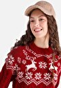 thumb-Показати інформацію про Светр Жіночий Бордовий  Cl1066276